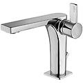 miscelatore lavabo con scarico automatico serie rock ro075cr cromato ottone
