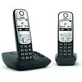 a690a duo coppia cordless display 2'' vivavoce rubrica segreteria telefonica nero