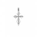 ciondolo croce oro bianco gl101558