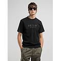 t-shirt girocollo con stampa lettering