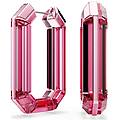 orecchini a cerchio lucent statement forma ottagonale rosa os