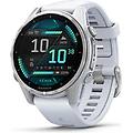 fenix 8 amoled 43mm argento orologio gps con wi-fi