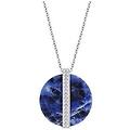 collana disk medium sodalite da donna con cristallo blu mod. 5155646