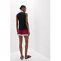canotta in elevated cotton scollo a v donna nero taglia s