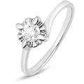anello solitario valentino diamazing oro bianco diamante collezione diamazing misura 53 oro bianco