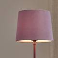lampada da tavolo tove rosa altezza 56 cm metallo/tessuto