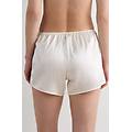 pantaloncino in seta pretty flowers donna avorio taglia s