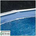 liner blu piscine a forma di 8 pvc 40/100 barra agganciamento 625x375 cm