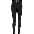 push up wr. up in fibra ecologica con effetto denim scuro jeans nero-cuciture in tono donna xxs