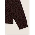 felpa donna leopardata girocollo leopard ani black on c. coffee donna small