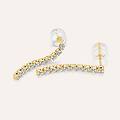 orecchini pendenti tennis claire oro giallo cubic zirconia collezione claire oro giallo