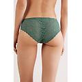 slip in pizzo a vita bassa donna verde taglia 2