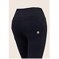 pantaloni wr. up superskinny vita alta in jersey modellante nero donna extra small