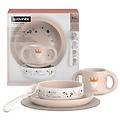 set svezzamento bambina training esercitarsi a mangiare da soli cinque pezzi confezione da uno rosa