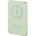 power bank 10000 mah ricarica wireless magnetica verde