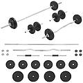 - set bilanciere e manubri 30 kg