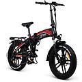 bicicletta elettrica pieghevole dakar 250w rossa