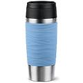 - travel mug waves 36 ml blu acciaio inox