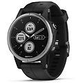 f&eacute;nix 5s plus gps bluetooth nfc 42mm mip argento cassa acciaio correa nera m 10atm