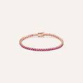 bracciale tennis silver rainbow argento rosa cubic zirconia collezione silver rainbow rosa