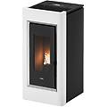 stufa a pellet prince 11 kw bianca ad aria con wi-fi