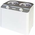 esge zauberstab - doppio gelatiera 2. 4 litri 250w acciaio satinato-bianco