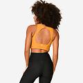 reggiseno sportivo donna palestra traspirante sostegno medio marrone