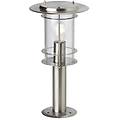 lampione da giardino york h 40 cm argento ip44