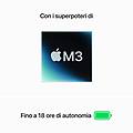 macbook air 15" m3 core 8 cpu 10 gpu 16gb 256gb-mezzanotte