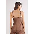 canotta in seta e pizzo donna naturale taglia l