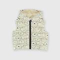 gilet in nylon da neonato beige taglia 3m