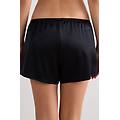 pantaloncino in seta donna nero taglia m
