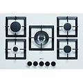 pgsp75168cs piano cottura 5 fuochi a gas da incasso (1 bruciatore tripla corona ) larghezza 75 cm
