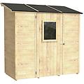 vaniglia 207x102 casetta da giardino in legno con finestra frontale 207x102x222 cm