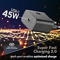 super fast charger achsmusbc45wk nero