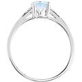 anello solitario amélie oro bianco topazio cubic zirconia collezione amélie misura 54