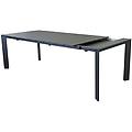 milanihome. it tavolo da giardino in alluminio allungabile 215/280x100 di desi antracite 215 x 75 x