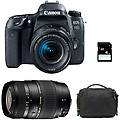 - eos 77d + 18-55 is stm + tamron 70-300 di garanti 3 ans + sac + sd 4go