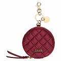 portachiavi rotondo con zip cherry