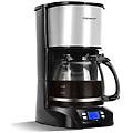 - macchina caffè americano 12 tazze potenza 800 watt colore nero / inox