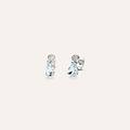 orecchini lobo acquamarina oro bianco acquamarina diamante collezione acquamarina oro bianco