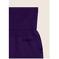 leggings corti seamless con vita alta e inserti in costina purple acai donna exsmall/small