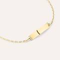 bracciale con targhetta religious gold oro giallo collezione religious gold oro giallo