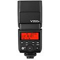 flash compatto v350n per nikon numero guida 36 batteria li-ion