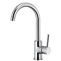 rubinetteria miscelatore monocomando lavello bocca girevole ad ''u'' linea epic cromo