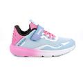 sneakers da bambina celeste con strap taglia 32