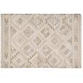 tappeto berbero beige con motivi in lana e cotone 160 x 230 cm makaï
