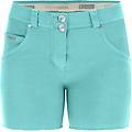 shorts wr. up in denim navetta ecologico fondo sfrangiato e abrasioni ipanema donna extra small