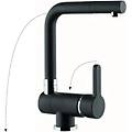 2455p rubinetto cucina miscelatore sottofinestra monocomando colore nero opaco 2455p como