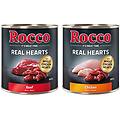 real hearts 24 x 800 g 2 gusti manzo con cuori di pollo + pollo con cuori di pollo
